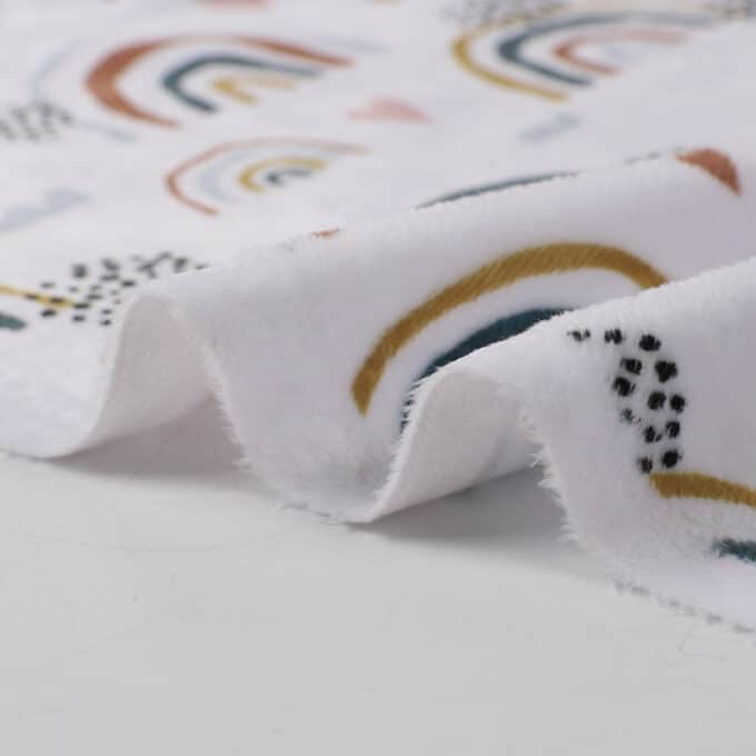 Ultra soft minky fabric for custom printing 200gsm