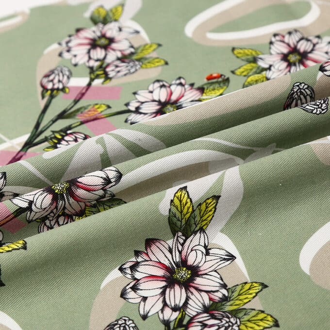 Cotton Woven Twill Fabric Custom Print 120gsm-1