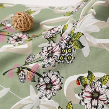 Cotton Woven Twill Fabric Custom Print 120gsm-3